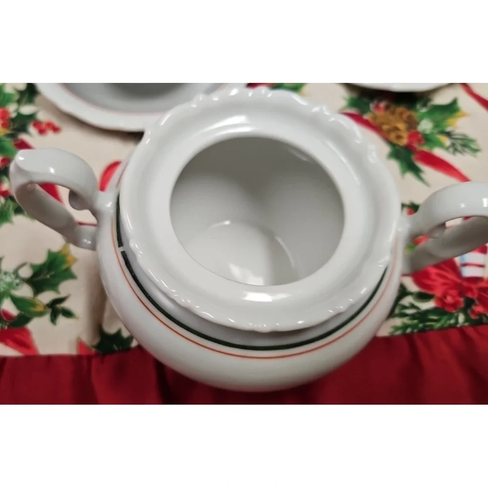 Tea‎ Set, 6 Small Coffee Cups, 6 Saucers, Cream and Sugar and Teapot, Kahla 166
